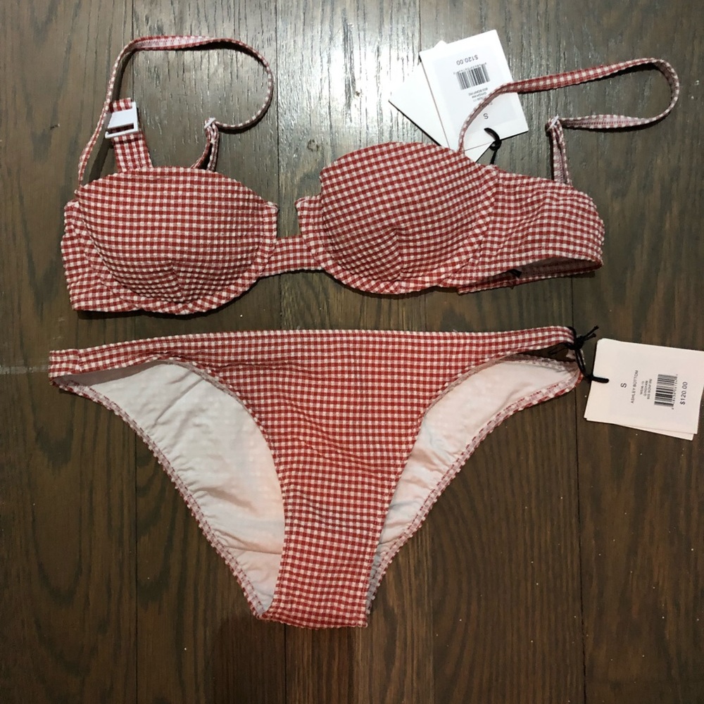 Onia gingham bikini